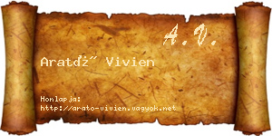 Arató Vivien névjegykártya