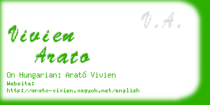 vivien arato business card